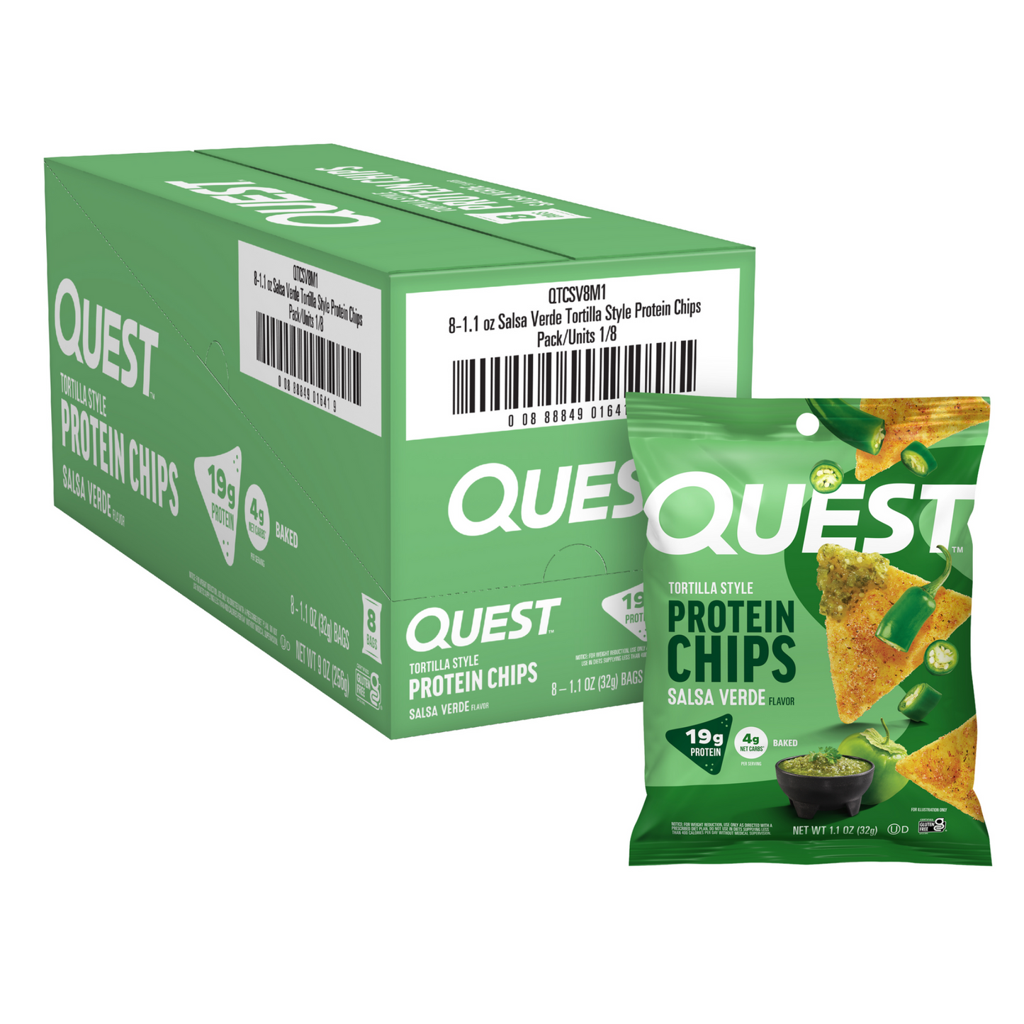 salsa-verde-tortilla-style-protein-chips-g3 110071_QN_USA_Pkg_ProteinChips_Tortilla_SV_8ctCarton_3D_Composite_Force_1.png